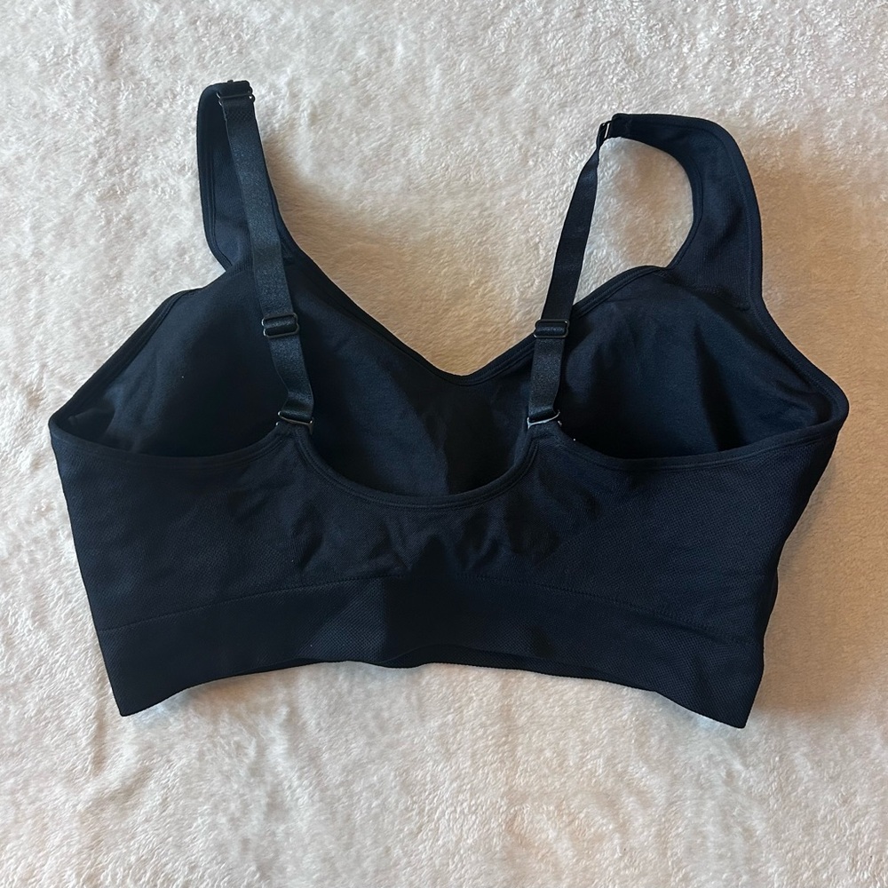 Puma Women's Classic Black Sports Bra - Picture 2 of 3